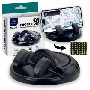 UCHWYT SAMOCHODOWY NA TELEFON DESKĘ KOKPIT MOCNY Obrotowy 360° + naklejki