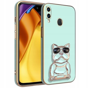 ETUI GLAMOUR DOG 6D DO HUAWEI P SMART 2019 UCHWYT PODSTAWKA OCHRONA + SZKŁO