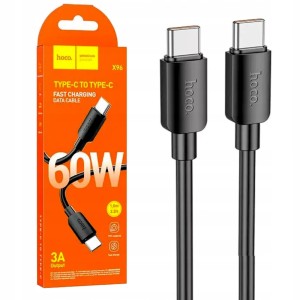 KABEL USB TYPE-C DO TYPE-C HOCO X96 3A 1M SAMSUNG HUAWEI XIAOMI 60W