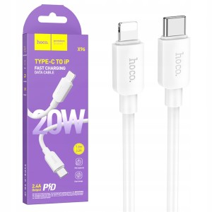 SZYBKI KABEL HOCO X96 USB TYPE-C DO LIGHTNING 20W 1M