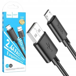 KABEL MICRO USB HOCO X88 2,4A 1M MOCNY PRZEWÓD SZYBKIE ŁADOWANIE