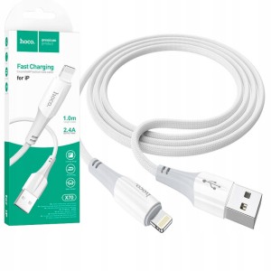 KABEL USB LIGHTNING HOCO X70 2,4A 1M MOCNY PRZEWÓD SZYBKIE ŁADOWANIE