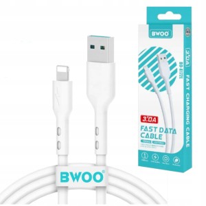 SZYBKI KABEL BWOO BO-X172L USB-LIGHTNING do IPHONE 3A 1M DO IPHONE TRWAŁY