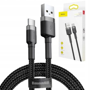 BASEUS SZYBKI KABEL USB TYPE-C 3A 50 CM PRZEWÓD DO SAMSUNG XIAOMI HUAWEI