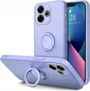ETUI DO XIOMI REDMI 13 4G SILIKONOWE OCHRONA APARATU RING CASE + SZKŁO