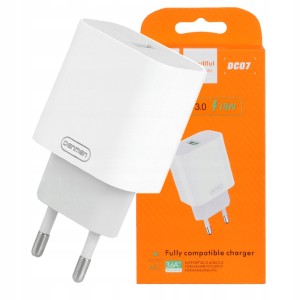 ŁADOWARKA SIECIOWA DENMEN USB 3,6A MOCNA UNIWERSALNA DO TELEFONU