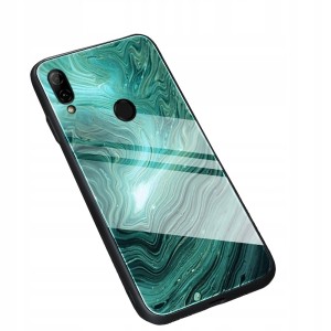 ETUI SZKLANE DO HUAWEI Y7 2019 MARMUR GLASS CASE+SZKŁO