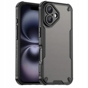 ETUI DO IPHONE 16 SILIKON PANCERNE MATOWE OCHRONA APARATU TPU CASE + SZKŁO