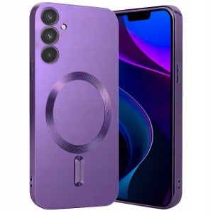 ETUI DO SAMSUNG A35 5G SILIKON MAGNETYCZNE DO MAGSAFE OCHRONA CASE + SZKŁO
