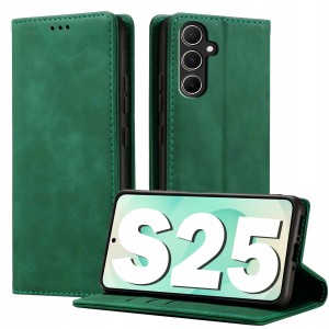 ETUI Z KLAPKĄ DO SAMSUNG S24 / S25 SKÓRZANE PORTFEL MAGNETYCZNE POKROWIEC