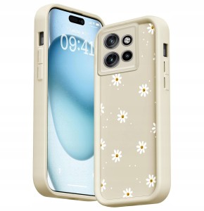 ETUI DO MOTOROLA EDGE 50 NEO SILIKON SOFT OCHRONA Stokrotki CASE + SZKŁO