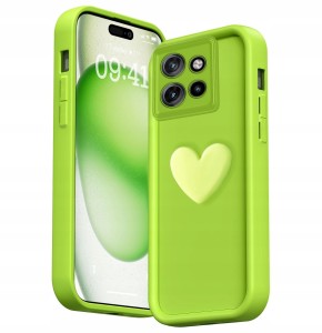 ETUI DO MOTOROLA EDGE 50 NEO SILIKONOWE OCHRONA APARATU SERCE CASE + SZKŁO