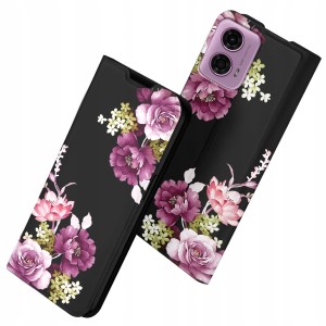 ETUI Z KLAPKĄ DO MOTOROLA MOTO G24 / G24 POWER PORTFEL MAGNETYCZNE + SZKŁO