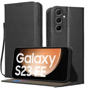 ETUI DO SAMSUNG S23 FE BOOK Z KLAPKĄ MAGNETYCZNE SMART PORTFEL CASE + SZKŁO