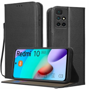 ETUI DO XIAOMI REDMI 10 / 10 2022 BOOK Z KLAPKĄ MAGNETYCZNE PORTFEL + SZKŁO