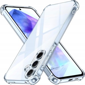 ETUI DO SAMSUNG A56 5G SILIKON CLEAR ANTI-SHOCK OCHRONA APARATU + SZKŁO