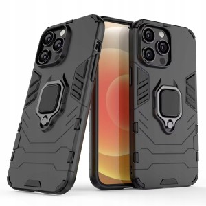 ETUI DO IPHONE 16 PRO PANCERNE HOLDER RING MOCNE OCHRONA ARMOR CASE + SZKŁO