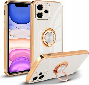 ETUI DO XIAOMI REDMI 12 4G GLAMOUR RING SILIKON OCHRONA APARATU + SZKŁO