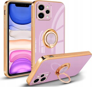 ETUI DO XIAOMI REDMI 12 4G GLAMOUR RING SILIKON OCHRONA APARATU + SZKŁO