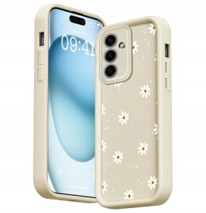 ETUI DO SAMSUNG A26 5G / A17 5G SILIKON SOFT MATT OCHRONA Stokrotki + SZKŁO