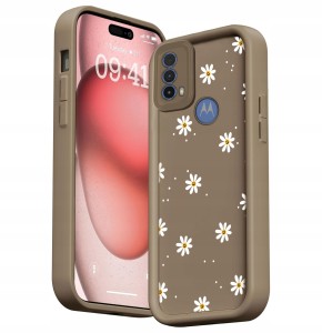 ETUI DO MOTOROLA MOTO E30 / E40 SILIKON SOFT OCHRONA Stokrotki CASE + SZKŁO