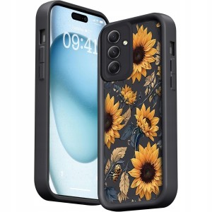 ETUI DO SAMSUNG GALAXY A26 5G / A17 5G SILIKON 3D MATT SOFT KWIATY + SZKŁO