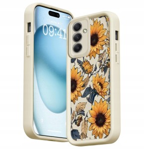 ETUI DO SAMSUNG GALAXY A16 4G / A16 5G SILIKON MATT OCHRONA KWIATY + SZKŁO