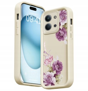 ETUI DO XIAOMI REDMI 15C 4G / 5G SILIKON OCHRONA APARATU KWIATY + SZKŁO