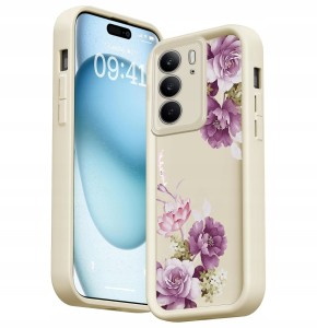 ETUI DO REALME C75 / 14X 5G SILIKON SOFT OCHRONA APARATU KWIATY + SZKŁO