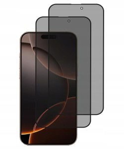 2x SZKŁO HARTOWANE 9D PRYWATYZUJĄCE DO IPHONE 17 PRO MAX PRIVACY ANTY SPY