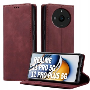ETUI Z KLAPKĄ DO REALME 11 PRO 5G / 11 PRO PLUS 5G ECOSKÓRA PORTFEL MAGNET