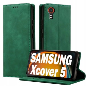ETUI Z KLAPKĄ DO SAMSUNG XCOVER 5 SKÓRZANE PORTFEL MAGNETYCZNE CASE SMART