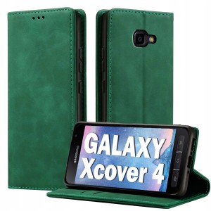 ETUI Z KLAPKĄ DO SAMSUNG XCOVER 4 / 4S SKÓRZANE PORTFEL MAGNETYCZNE CASE