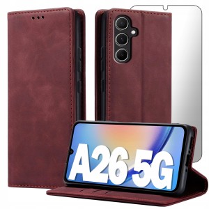 ETUI Z KLAPKĄ DO SAMSUNG A26 5G / A17 5G PORTFEL MAGNETYCNE Ochrona +SZKŁO
