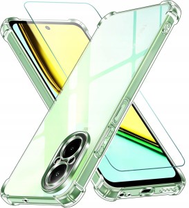 ETUI DO REALME C67 4G SILIKON CLEAR ANTI-SHOCK OCHRONA APARATU CASE + SZKŁO