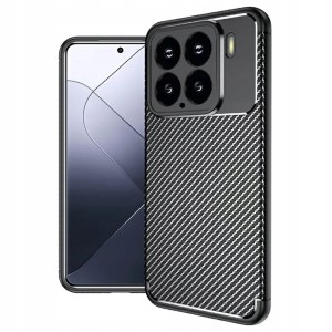 ETUI DO XIAOMI 15 CARBON PANCERNE SILIKONOWE OCHRONA KARBON CASE + SZKŁO