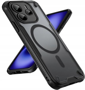 ETUI DO XIAOMI REDMI NOTE 14 5G MATT SILIKON MAGNETYCZNE DO MAGSAFE + SZKŁO