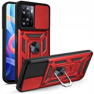 ETUI PANCERNE DO OPPO A57 / A57s / A77 SLIDE RING + SZKŁO