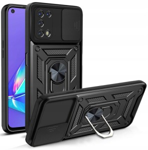 .ETUI PANCERNE DO OPPO RENO 5 5G SLIDE RING + SZKŁO..