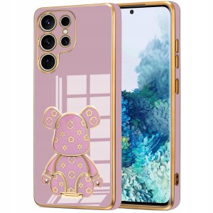 ETUI DO SAMSUNG S25 ULTRA GLAMOUR MIŚ UCHWYT PODSTAWKA BEAR SILIKON CASE 6D