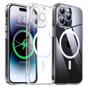 ETUI DO IPHONE 16 PRO MAGSAFE SHOCK Przezroczyste OCHRONA APARATU + SZKŁO