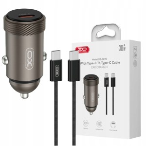 ŁADOWARKA SAMOCHODOWA XO CC70 30W 3A KABEL TYPE-C MOCNA DO TELEFONU