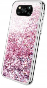 ETUI BROKAT LIQUID DO XIAOMI POCO X3 + SZKŁO