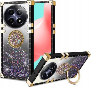 ETUI DO REALME 12 5G / 12X 5G BROKATOWE GLAMOUR GLITTER RING CASE BROKAT