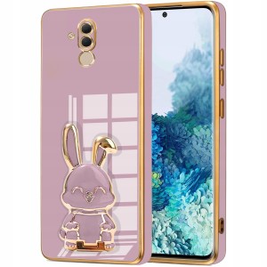 ETUI DO HUAWEI MATE 20 LITE GLAMOUR KRÓLIK UCHWYT SILIKON CASE 6D + SZKŁO