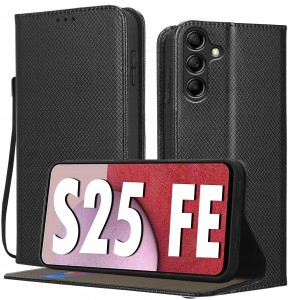 ETUI DO SAMSUNG S25 FE BOOK Z KLAPKĄ MAGNETYCZNE PORTFEL SMART + SZKŁO