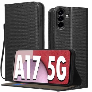 ETUI DO SAMSUNG A17 5G BOOK Z KLAPKĄ MAGNETYCZNE PORTFEL SMART + SZKŁO