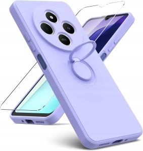 ETUI DO XIOMI REDMI 14C SILIKONOWE OCHRONA APARATU SOFT RING CASE + SZKŁO