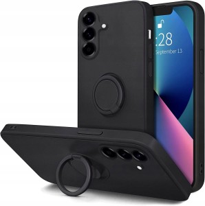 ETUI DO SAMSUNG A16 4G / A16 5G SILIKON OCHRONA APARATU RING CASE + SZKŁO
