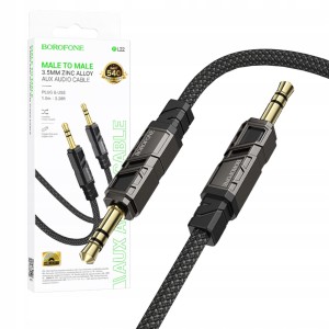 KABEL AUX AUDIO BOROFONE BL22 2X JACK 3,5MM STEREO 1M TRANSFER MUZYKI